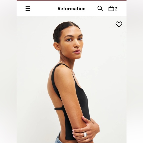Reformation Tops - Reformation Cairo knit top black NWOT